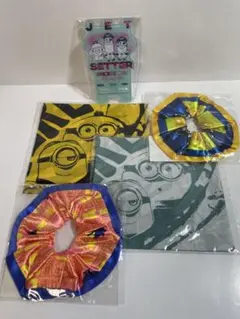 ミニオン シュシュ バンダナ スマホスタンド 5点セット