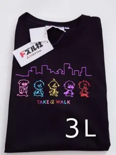 【新品未使用タグ付】ドズル社　TAKE @ WALK キャラクターTシャツ 3L