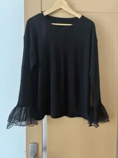 CIAOPANIC TYPY★袖レース切替アソートフレアスリーブシアーTeeのサムネイル