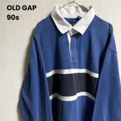 90s OLD GAP ラガーシャツ マルチカラー センターライン
