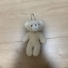 クマ型ぬいぐるみ キーホルダー付き