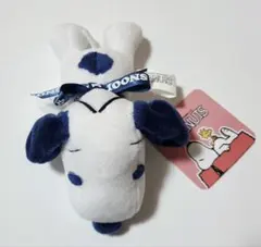 スヌーピー　寝そべりマスコット　ブルーのサムネイル