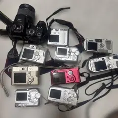 【デジカメ9点まとめ】CANON NIKON LUMIX CASIO など デジカメ9点まとめ】CANON NIKON LUMIX CASIO など - メルカリ