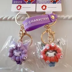 クロミ×ミャクミャク マスコット フロッキーストラップ ・推しカラーキーホルダー