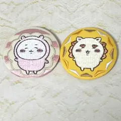 ちいかわ刺繍缶バッチ2点セット　ちいかわ　シーサー