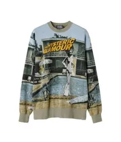 美品 HYSTERIC GLAMOUR ジャガード織り　コットンニットスウェット