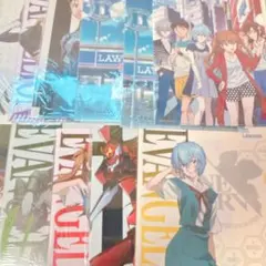 エヴァンゲリオン 限定 クリアファイル まとめ売り セット シンジ レイ アスカ