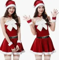 サンタコスプレ 7点フルセット　クリスマス