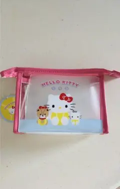 新品未使用　ハローキティ フチイロポーチ（テニス）のサムネイル
