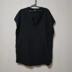 UNIQLO ブラック ノースリーブシャツ L
