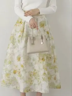 プロポーションボディドレッシング オーガンシアーフラワースカート