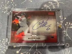 5枚限定Topps Stadium Club 西川史礁　ルーキー直筆サインカード