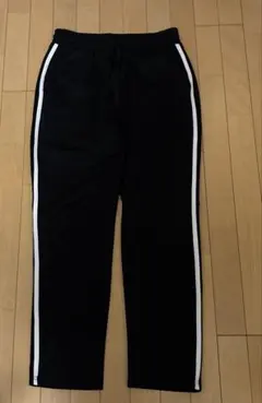 サイドライン ジャージパンツ ブラック L