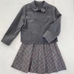 女の子 フォーマル スーツ セットアップ ワンピース 130