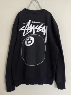 Old Stüssy スウェット 墨黒 短丈 フェード シャドーマン 90s - メルカリ