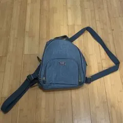 ケイトスペード リュック デニム バックパック ロゴプレート 内側総柄