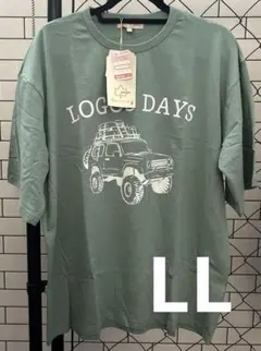 【新品】LOGOS DAYS Tシャツ カープリント グリーン　LL しまむらのサムネイル