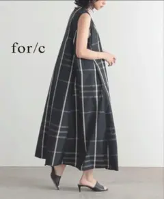 for/c はっ水 Aライン マキシワンピース サスティナ ロングワンピース