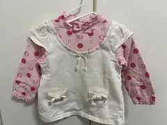 ミキハウス重ね着風長袖トップス90