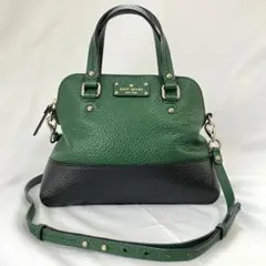 kate spade New Yorkショルダーバッグ 緑 黒 2way