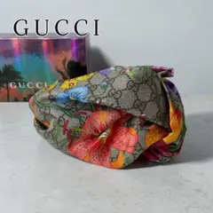 GUCCI グッチ 花柄 GG柄 シルク ヘアバンド ミケーレ期のサムネイル
