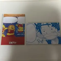【未開封】ワンピース　メッセージポストカード　ルフィ　チョッパー　2枚セット