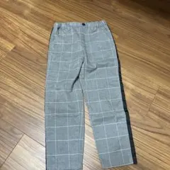チェック柄長ズボン コムサイズム