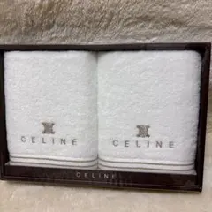 新品CELINE セリーヌ　フェイスタオル　２枚セット　ホワイトのサムネイル