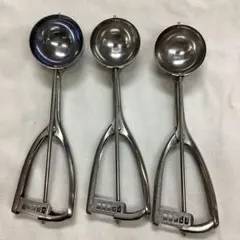 P アイスクリームディッシャー　3本セット　ステンレス　18.8のサムネイル