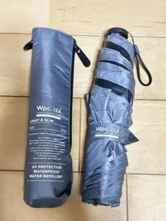 Wpc. IZA 折りたたみ傘 晴雨兼用55cm グレー ＊f032