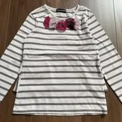 べべ　長袖ボーダーTシャツ　120