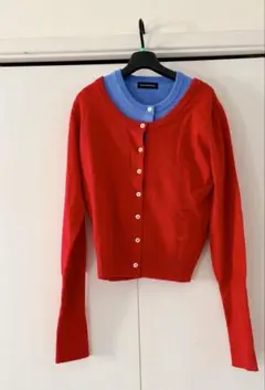 MAISON SPECIALレッド＆ブルー カーディガンセットのサムネイル
