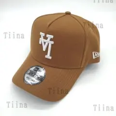 茶 逆ロゴ ブラウン ドジャース ニューエラ キャップ LA 9FORTY