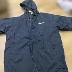 90s 00s オールド NIKE ハーフ コート 裏ボア ブラック キッズ