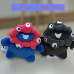 ミャクミャク もっちりぬいぐるみ 縦 横 黒 ノーマル 3個セット - メルカリ