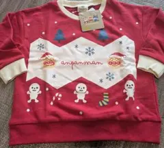 新品 アンパンマン クリスマス トレーナー 100cm