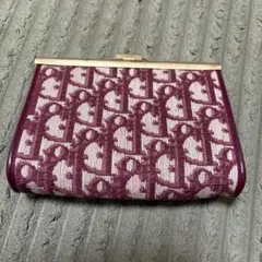Christian Dior クリスチャンディオール トロッター がま口 ポーチ