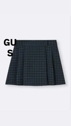 GU サイドプリーツチェックスコート