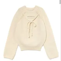 andmary Casey knit tops ivory