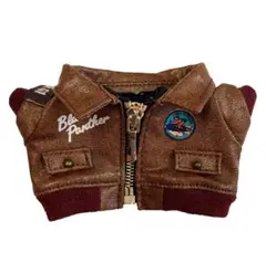 ぬいぐるみ用ヴィンテージ風革ジャン（10〜15cm用）