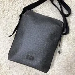 【美品】アルマーニコレツォーニ ARMANI ショルダーバッグ レザー グレー