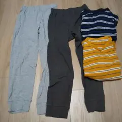 UNIQLO キッズ 長袖長ズボン130サイズ4枚まとめ