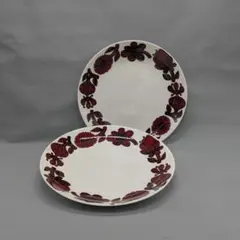 0619【復刻版】グスタフスベリ レッドアスター 22cm 2枚セットのサムネイル