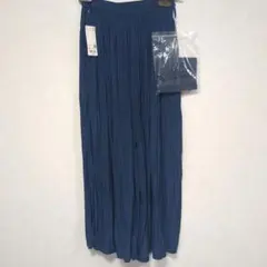 ユニクロ　ワッシャー　サテンスカートパンツ