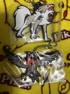 ポケモン　ラバーマスコット　ルガルガン・ファイアローセット