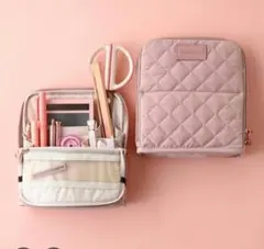 フランフラン　キルティング ツールペンスタンドポーチ ピンク