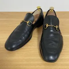 グッチ　ホースビットローファー　レザー　ブラック　406994 8.5