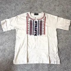 CUBE SUGAR 刺繍入りアイボリーTシャツのサムネイル