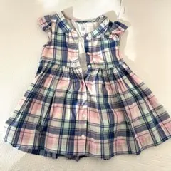 baby GAP チェック柄ワンピース 18-24ヶ月 ベビー ワンピース