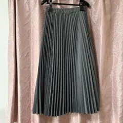 ELICITE グレー プリーツロングスカートのサムネイル